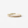 A perfectly imperfect solid 10k yellow gold ring that speaks to one's desire to embrace modernity and antiquity. Two delicate rows of tiny granulation make this band look as though it was unearthed from ancient Rome. 